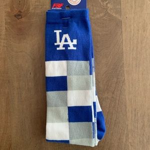 Dodger Socks Medium Blue White Grey Brand New